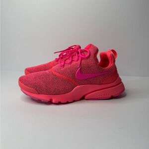 Nike Air Presto Flyknit SE Womens 7 Pink Running Sneakers